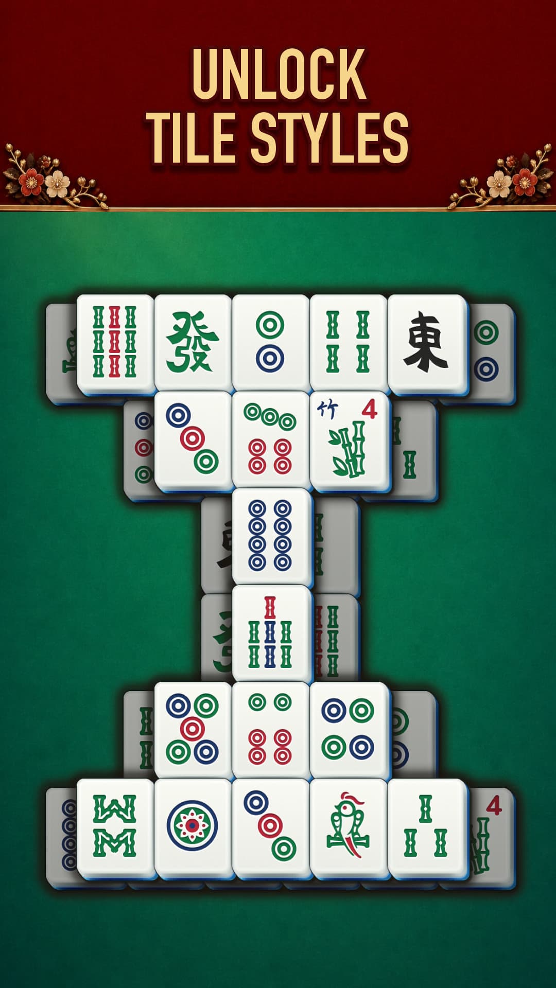 Berry Mahjong screenshot: Unlock tile styles